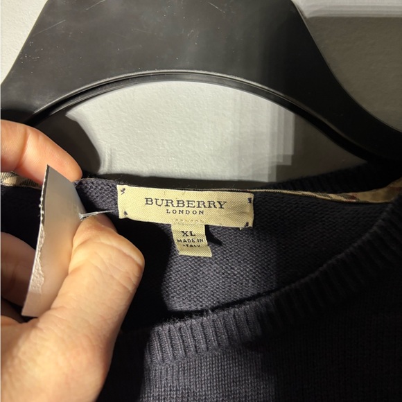 Burberry London 100% Cotton Crewneck Sweater Mens Size XL - Picture 5 of 5